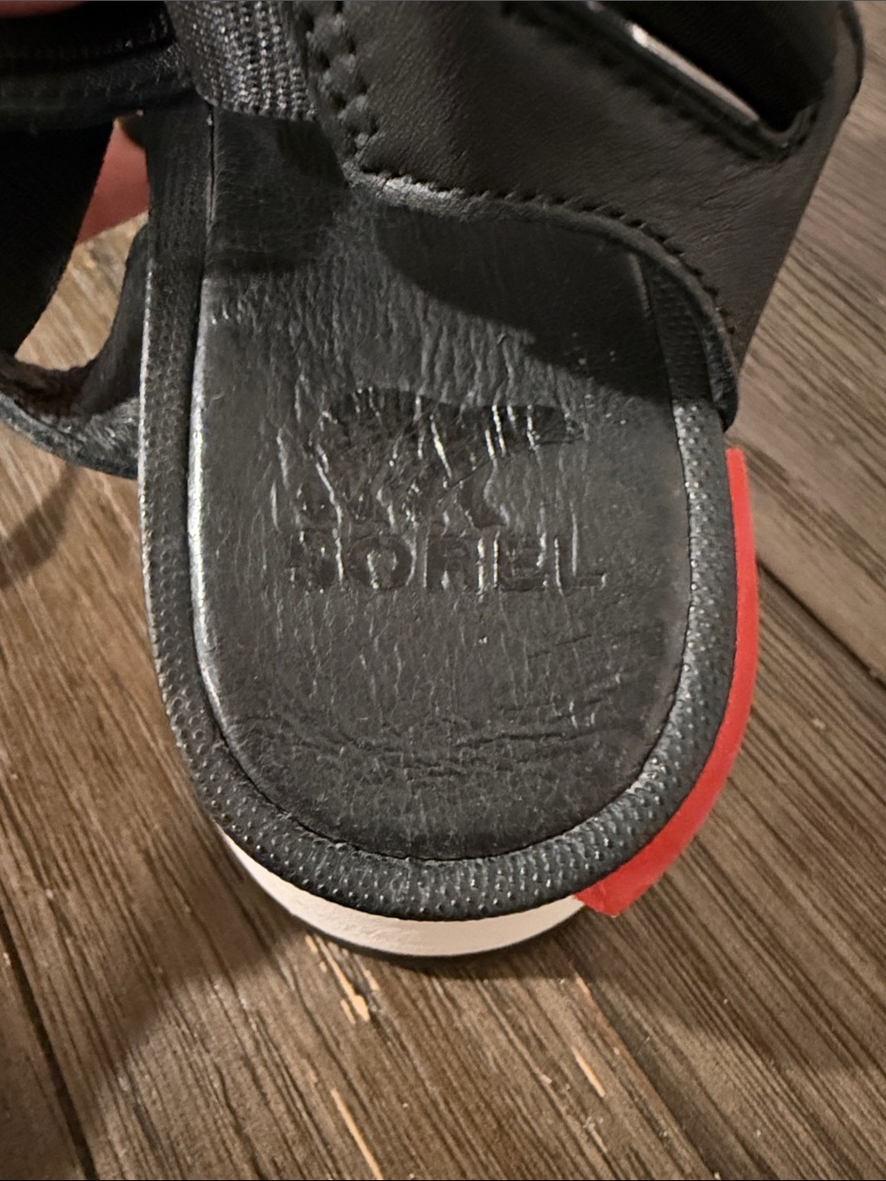Sorel Black and White Platform Sport Sandals - Picture 5 of 8